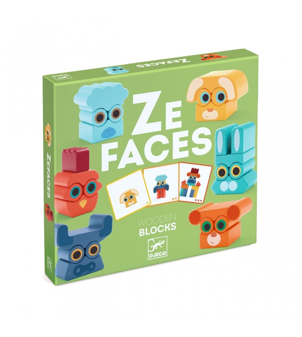 Joc educativ Ze faces, Djeco - Jucării creativ-educative