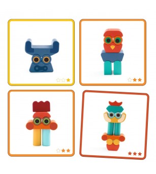 Joc educativ Ze faces, Djeco - Jucării creativ-educative