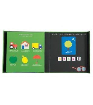 Joc magnetic alfabet Popipop, Moulin Roty - Jucării limbaj