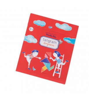 Joc magnetic educativ Tangram, Moulin Roty - Tangram