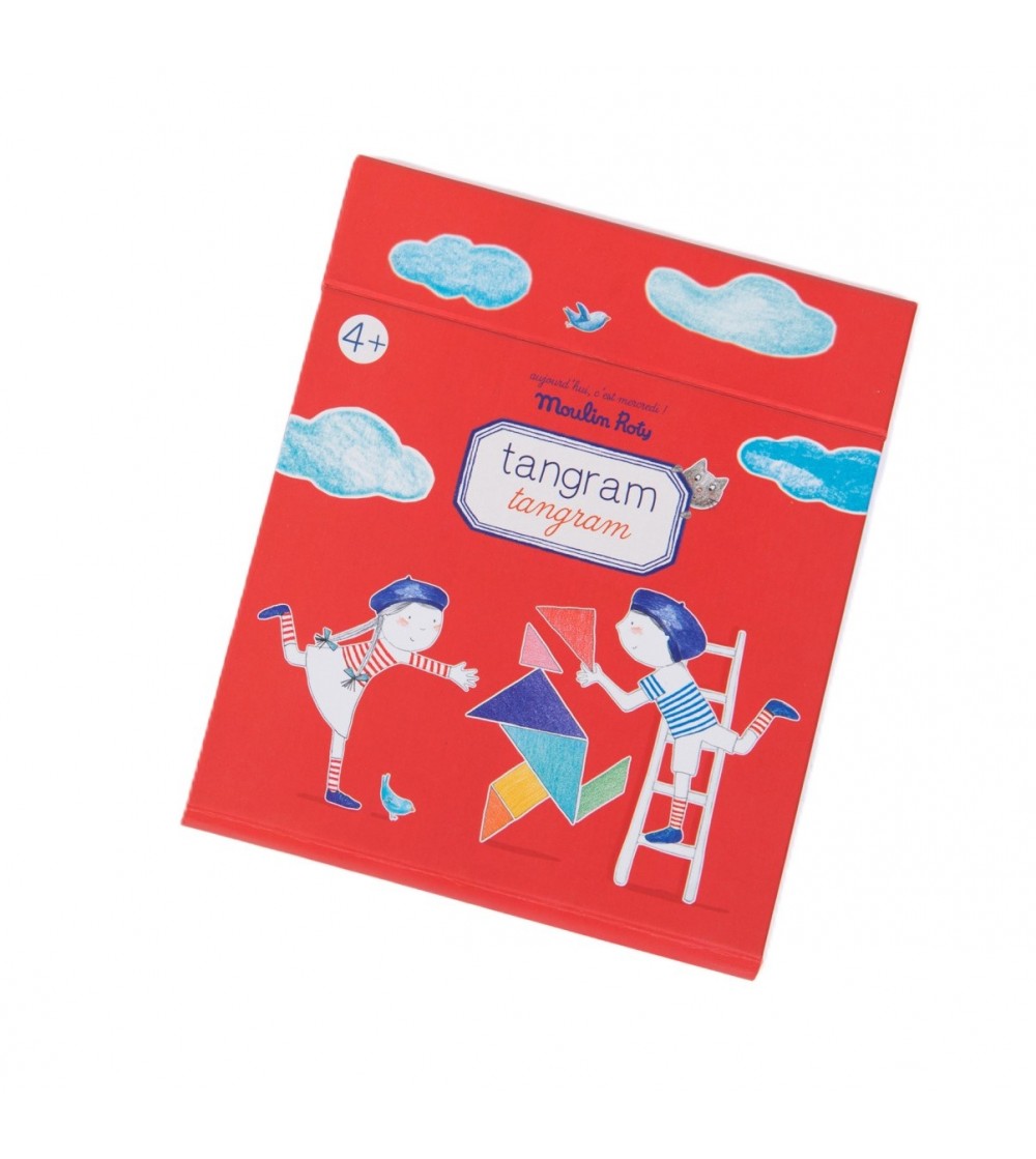 Joc magnetic educativ Tangram, Moulin Roty - Tangram