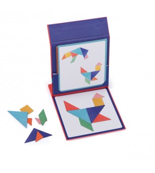 Joc magnetic educativ Tangram, Moulin Roty - Tangram