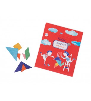 Joc magnetic educativ Tangram, Moulin Roty - Tangram