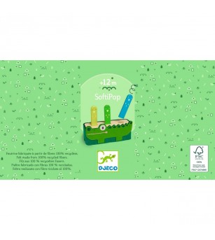 Jucarie pop-up Softi Pop, Djeco - Jucării bebeluși