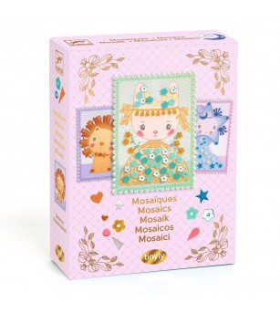 Kit creativ cu mozaic Tinyly Margo & Co, Djeco - Mozaic copii