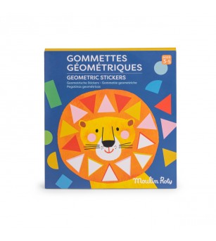 Set creativ cu stickere geometrice Les Toupitis, Moulin Roty - Stickere copii și abțibilduri