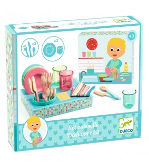 Set de vesela si tacamuri, Djeco - Bucătărie copii