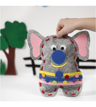 Set creativ - Kit animalut fetru DIY - elefant - Art and crafts Set creativ - Kit animalut fetru DIY - elefant - Art and crafts