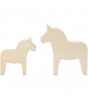 Set unicorni din placaj de lemn, H8 - H10 - Art and crafts