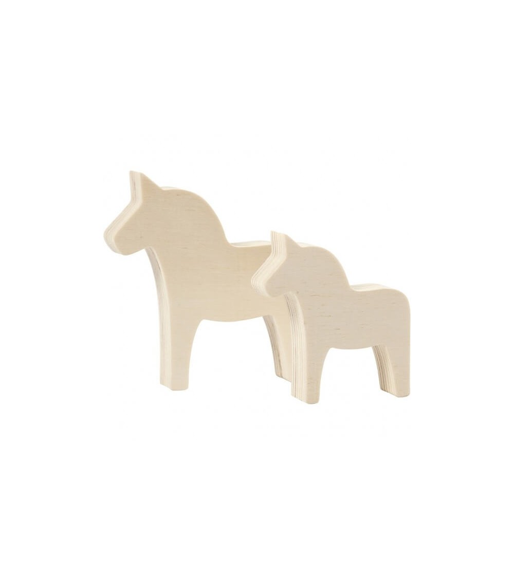 Set unicorni din placaj de lemn, H8 - H10 - Art and crafts