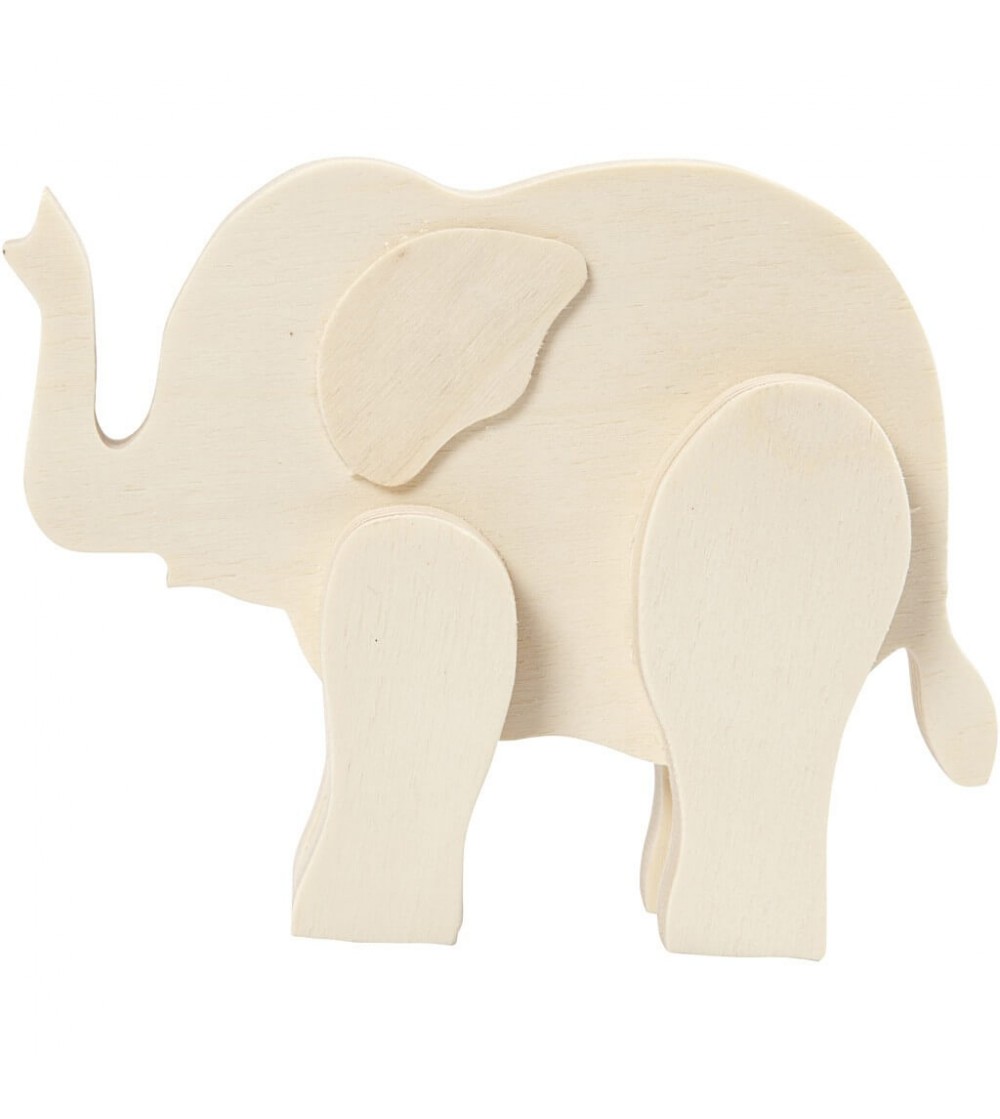 Elefant din placaj de lemn - Art and crafts