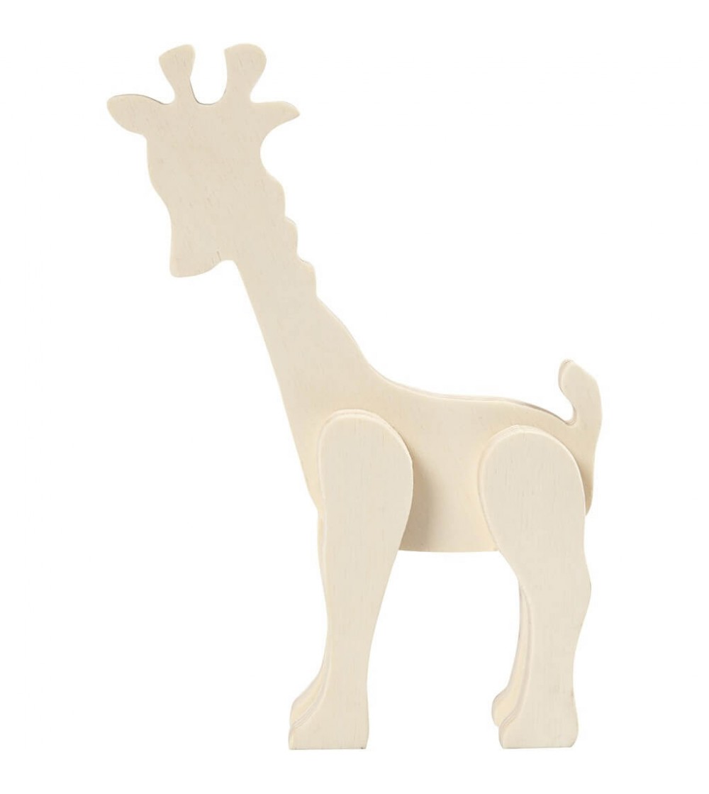 Girafa din placaj de lemn - Art and crafts