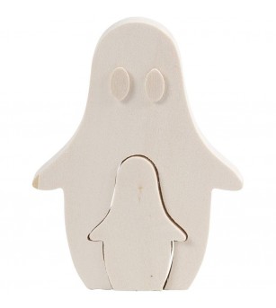 Figurine 2 in 1, din lemn, fantome - Art and crafts