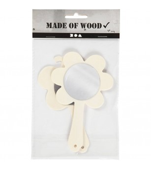 Set 2 oglinzi de mana din placaj de lemn - Art and crafts