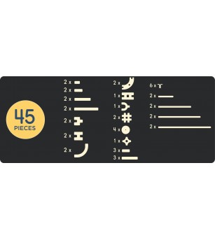 Set Bakoba Building Box 4 - 45 piese - Jocuri construcție